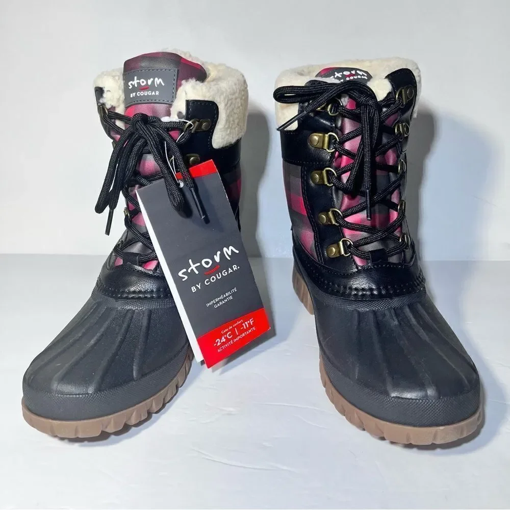 Cougar Carlisse Waterproof Lace-Up Winter Boots